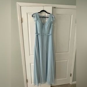 Azazie Sky Blue Bridesmaids dress, size A10